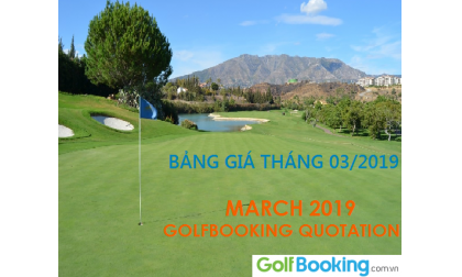 [Wingolf - Promotion] Price list of booking TeeTimes March, 2019 골프장 가격표