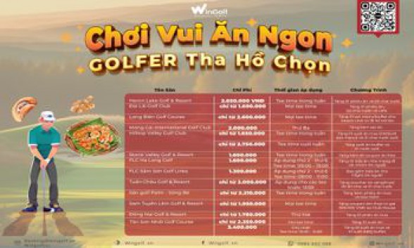  CHƠI VUI ĂN NGON - GOLFER THA HỒ CHỌN